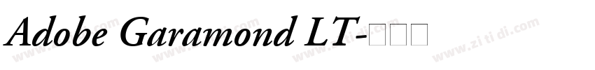 Adobe Garamond LT字体转换